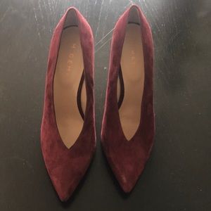M.Gemi suede maroon heels